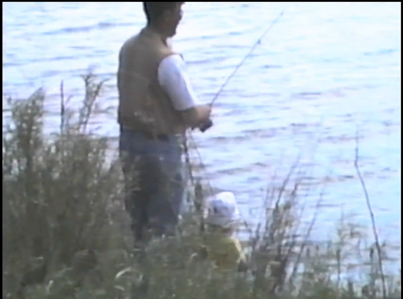 Elaine and her dad Scott at Phillips Lake, summer 1993